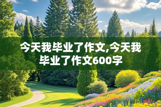 今天我毕业了作文,今天我毕业了作文600字