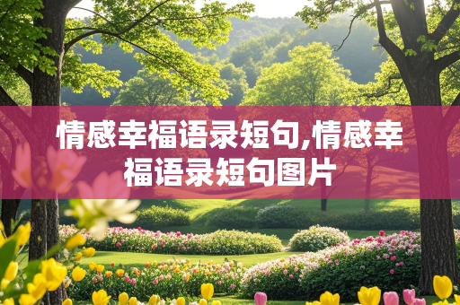 情感幸福语录短句,情感幸福语录短句图片