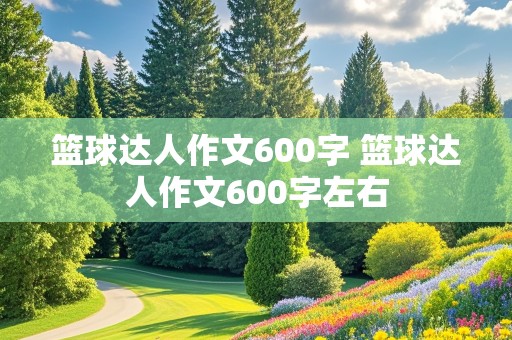 篮球达人作文600字 篮球达人作文600字左右