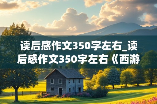 读后感作文350字左右_读后感作文350字左右《西游记》