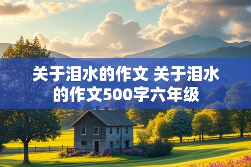 关于泪水的作文 关于泪水的作文500字六年级