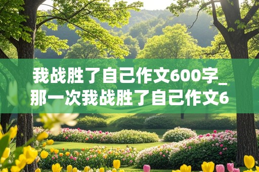 我战胜了自己作文600字_那一次我战胜了自己作文600字