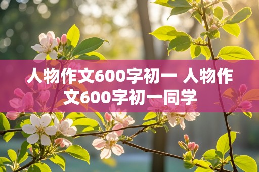 人物作文600字初一 人物作文600字初一同学