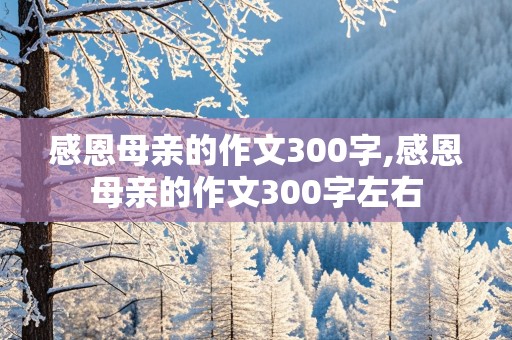 感恩母亲的作文300字,感恩母亲的作文300字左右