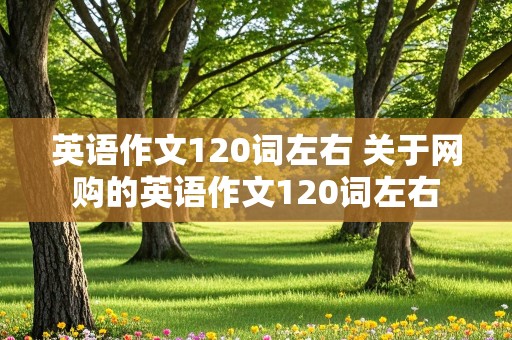 英语作文120词左右 关于网购的英语作文120词左右