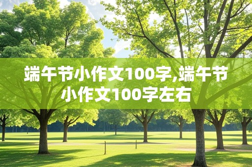 端午节小作文100字,端午节小作文100字左右