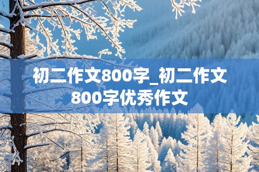 初二作文800字_初二作文800字优秀作文