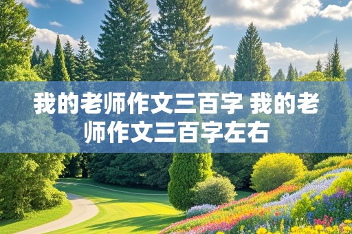 我的老师作文三百字 我的老师作文三百字左右