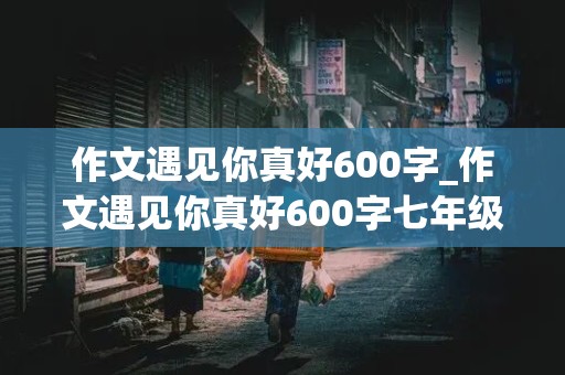 作文遇见你真好600字_作文遇见你真好600字七年级