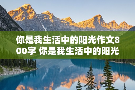 你是我生活中的阳光作文800字 你是我生活中的阳光作文800字记叙文