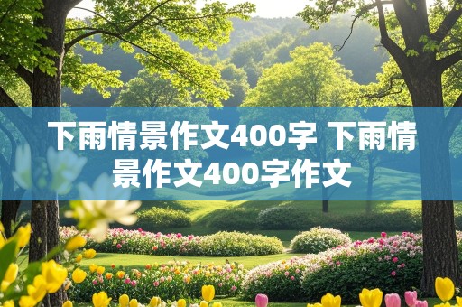 下雨情景作文400字 下雨情景作文400字作文