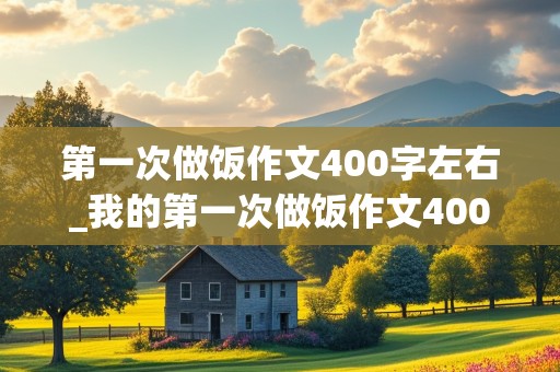 第一次做饭作文400字左右_我的第一次做饭作文400字左右