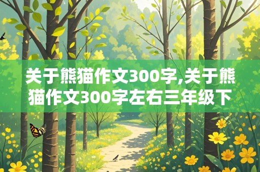 关于熊猫作文300字,关于熊猫作文300字左右三年级下册