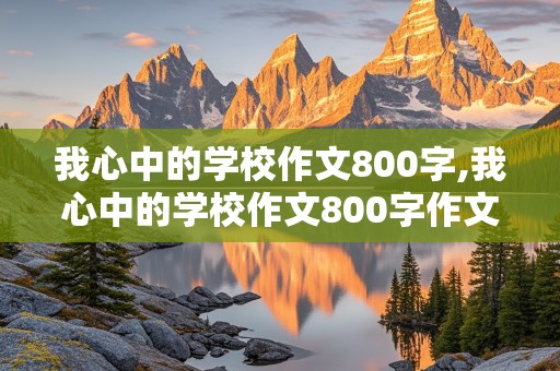 我心中的学校作文800字,我心中的学校作文800字作文