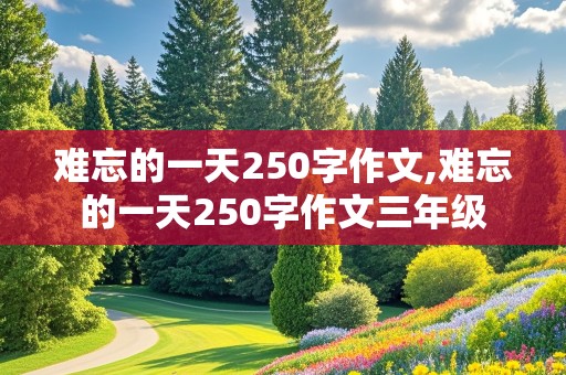 难忘的一天250字作文,难忘的一天250字作文三年级