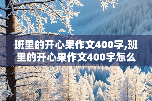 班里的开心果作文400字,班里的开心果作文400字怎么写