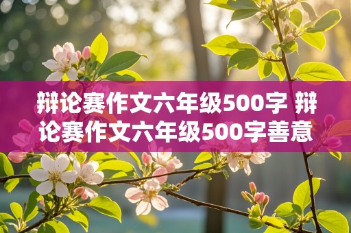 辩论赛作文六年级500字 辩论赛作文六年级500字善意的谎言