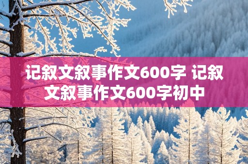 记叙文叙事作文600字 记叙文叙事作文600字初中