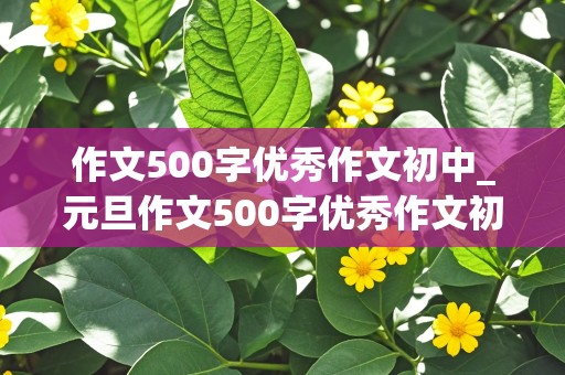 作文500字优秀作文初中_元旦作文500字优秀作文初中