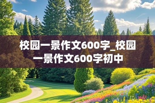 校园一景作文600字_校园一景作文600字初中