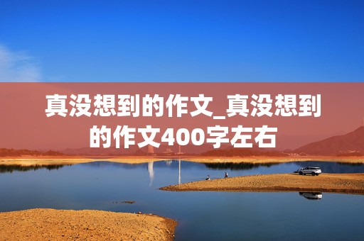 真没想到的作文_真没想到的作文400字左右