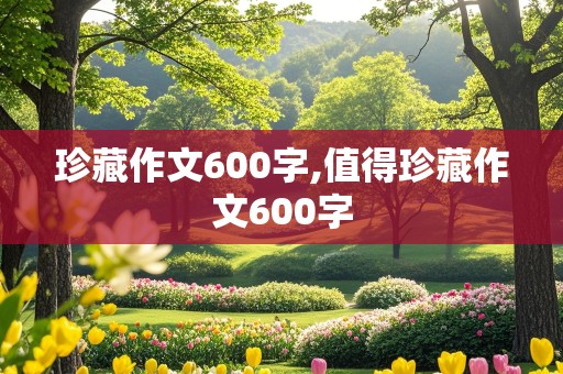 珍藏作文600字,值得珍藏作文600字