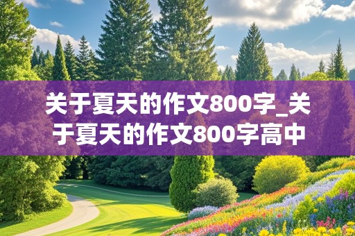 关于夏天的作文800字_关于夏天的作文800字高中