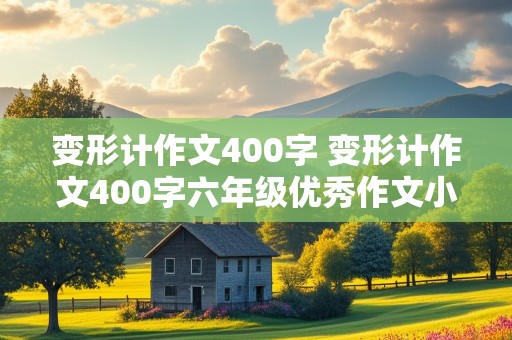 变形计作文400字 变形计作文400字六年级优秀作文小鸟