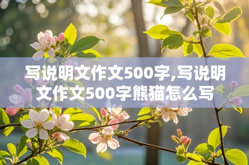 写说明文作文500字,写说明文作文500字熊猫怎么写