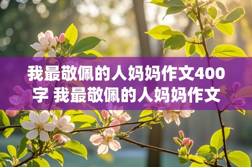 我最敬佩的人妈妈作文400字 我最敬佩的人妈妈作文400字(共7篇)