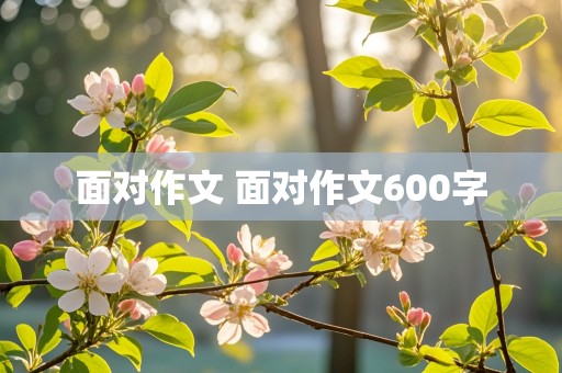 面对作文 面对作文600字