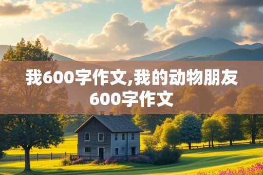 我600字作文,我的动物朋友600字作文