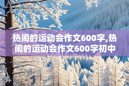 热闹的运动会作文600字,热闹的运动会作文600字初中