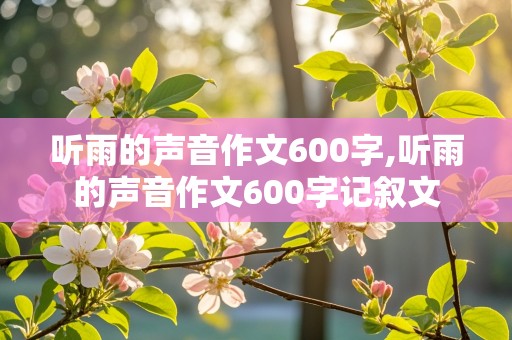 听雨的声音作文600字,听雨的声音作文600字记叙文