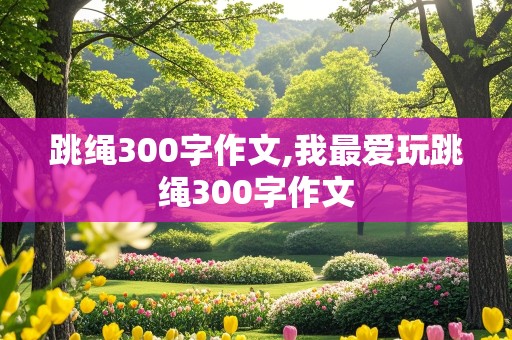 跳绳300字作文,我最爱玩跳绳300字作文