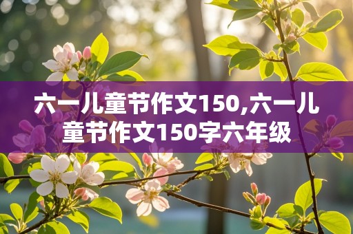 六一儿童节作文150,六一儿童节作文150字六年级