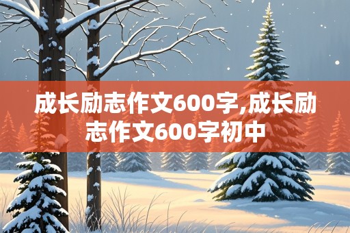 成长励志作文600字,成长励志作文600字初中