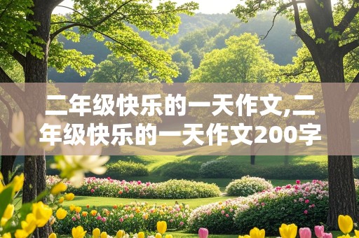 二年级快乐的一天作文,二年级快乐的一天作文200字