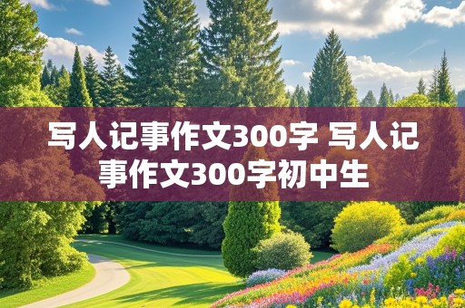 写人记事作文300字 写人记事作文300字初中生