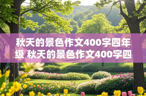 秋天的景色作文400字四年级 秋天的景色作文400字四年级作文