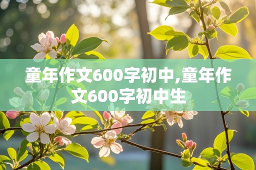 童年作文600字初中,童年作文600字初中生