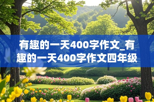 有趣的一天400字作文_有趣的一天400字作文四年级