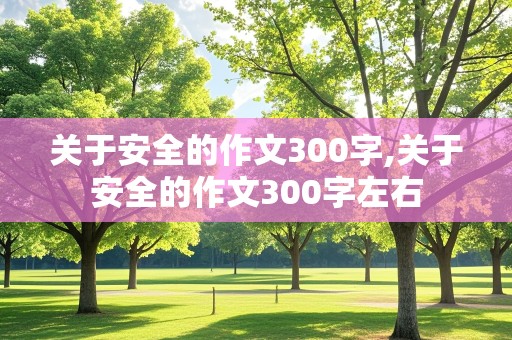 关于安全的作文300字,关于安全的作文300字左右