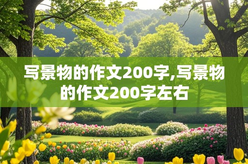 写景物的作文200字,写景物的作文200字左右