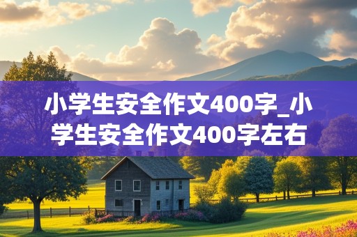 小学生安全作文400字_小学生安全作文400字左右