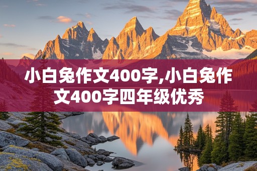 小白兔作文400字,小白兔作文400字四年级优秀