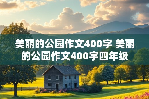 美丽的公园作文400字 美丽的公园作文400字四年级