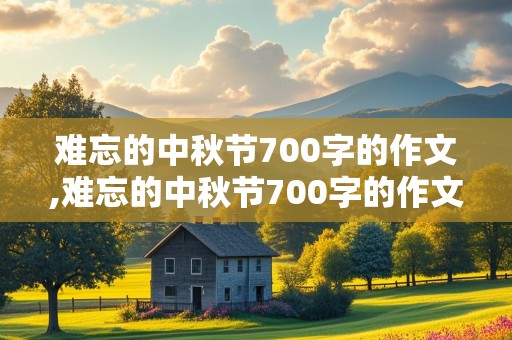 难忘的中秋节700字的作文,难忘的中秋节700字的作文开头怎么写