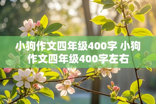 小狗作文四年级400字 小狗作文四年级400字左右