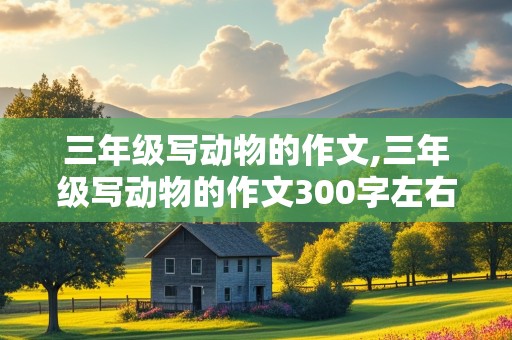 三年级写动物的作文,三年级写动物的作文300字左右